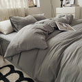 Washed Cotton Wrinkled Duvet Cover Set