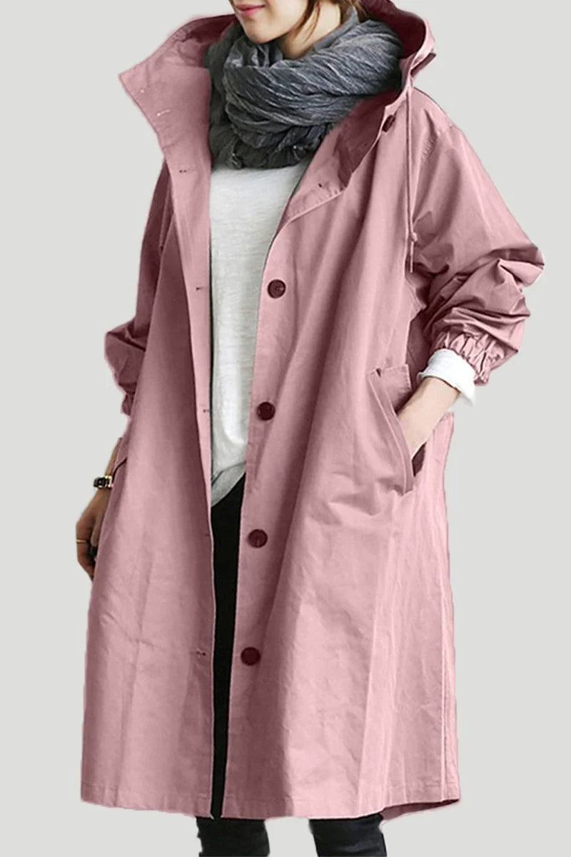 Waterproof Hip Length Rain Jacket