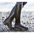 Women's Leather Boots – Knee-High – Waterproof – Buckle – Non-Slip Outsole