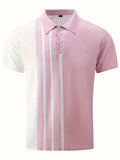 Men's Polo Shirt - Classic Collar - Short Sleeves - Breathable Lightweight Design