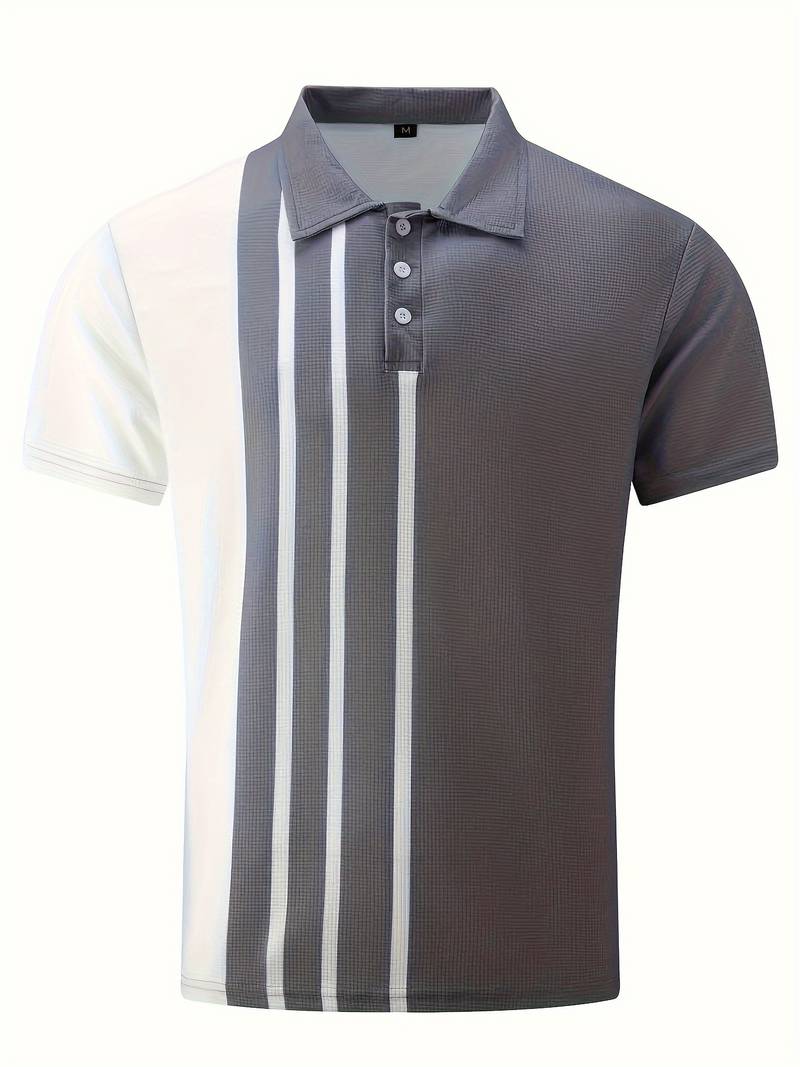 Men's Polo Shirt - Classic Collar - Short Sleeves - Breathable Lightweight Design