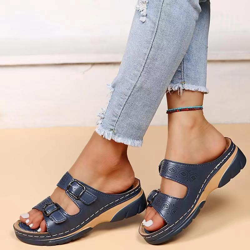 Women's Sandals – Ergonomic Fit – Adjustable Buckles – Breathable Comfort Sole
