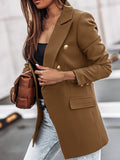 Women's Blazer – Double-Breasted – Tailored Fit – Notch Lapels – Flap Pockets