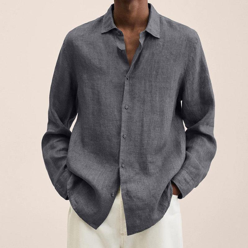 Men's Shirt – Relaxed Fit – Long Sleeves – Natural Fibers – Breathable