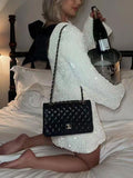 Women's Mini Dress - Sequins - Open Back with Bow - Long-Sleeved Party Dress