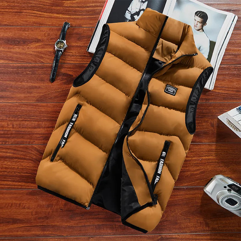 Water-Resistant Quilted Relaxed Fit Vest
