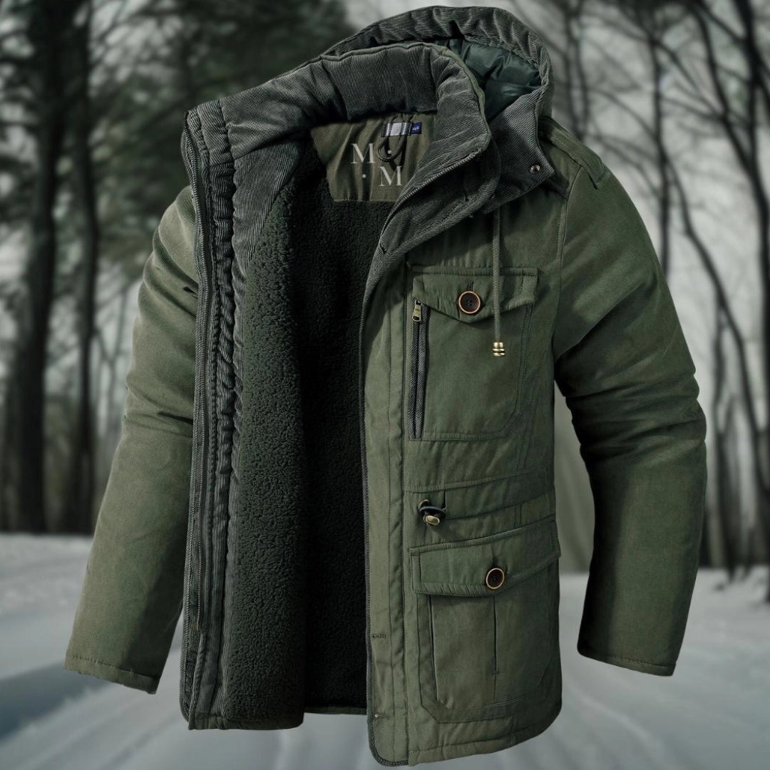 Sherpa Lined Regular Fit Parka Jacket