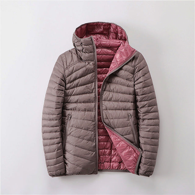 Water-Resistant Hooded Quilted Puffer Jacket