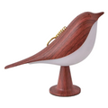 Minimalist Wood-Effect Bird Table Lamp