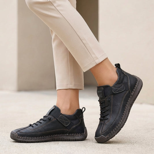 Millie Orthopedic Low-Top Sneakers with Whipstitch Accent