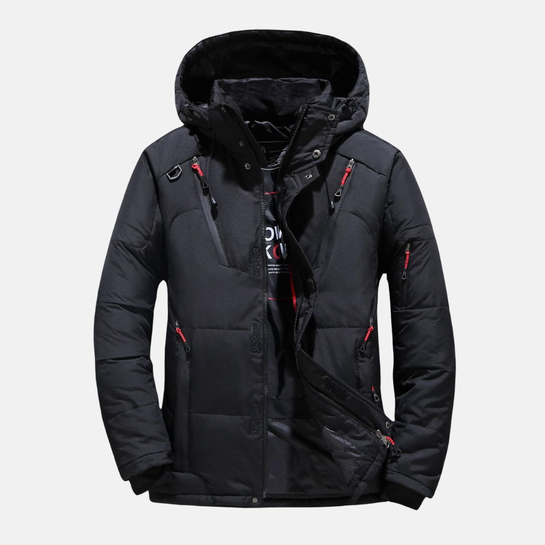 Insulated Padded Relaxed Fit Hooded Jacket