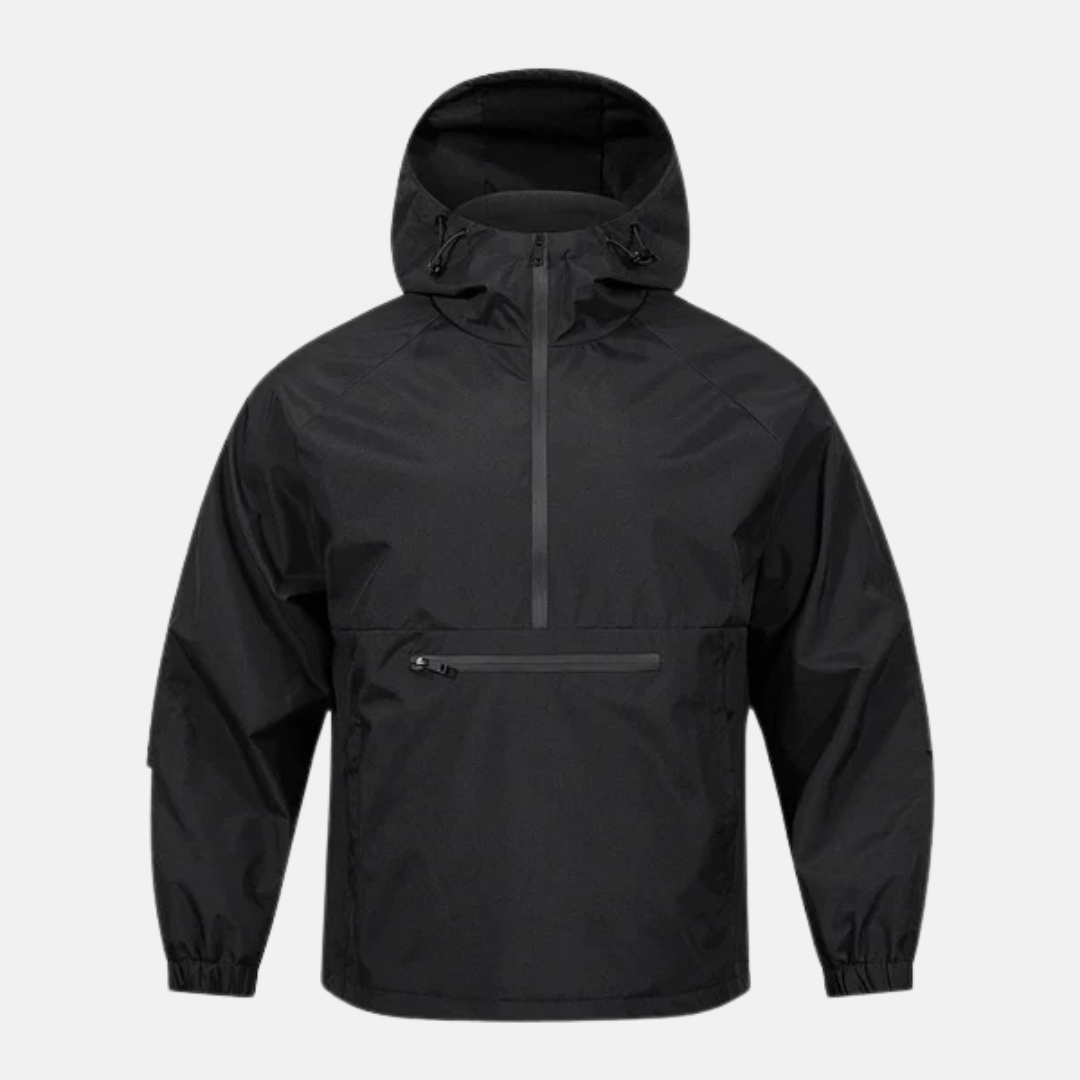 Hooded Loose Fit Woven Anorak Jacket