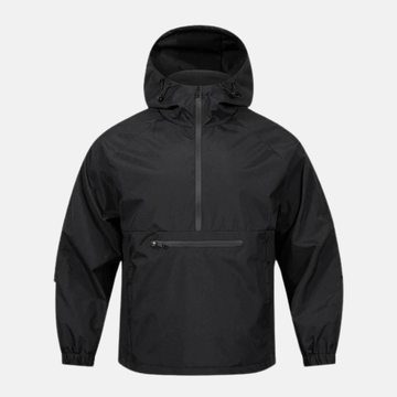 Hooded Loose Fit Woven Anorak Jacket
