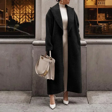 Oversized Wool Blend Full Length Coat