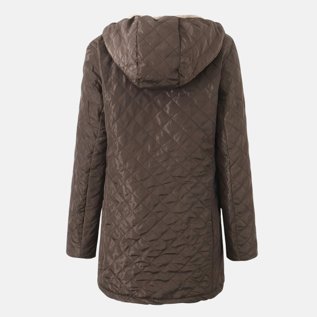 Quilted Plush Lined Relaxed Fit Jacket