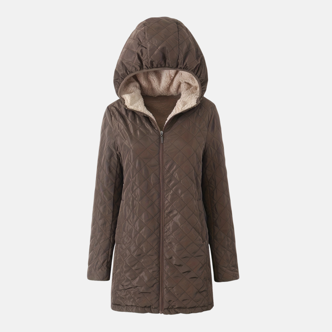 Quilted Plush Lined Relaxed Fit Jacket