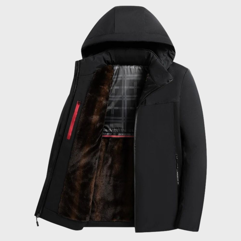 Waterproof Hooded Fur-Lined Casual Jacket