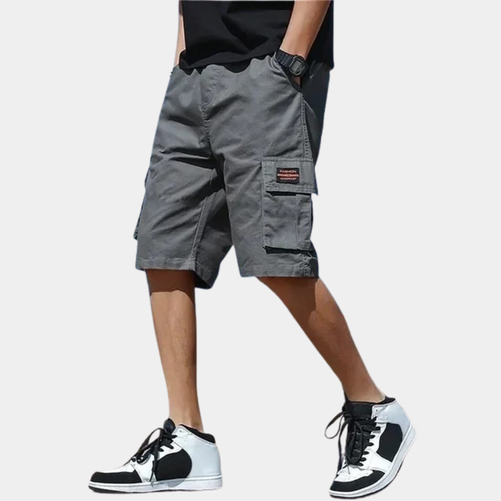 Herre Cargo Shorts - Komfortabel Pasform - Flere Praktiske Lommer - Åndbart Bomuld