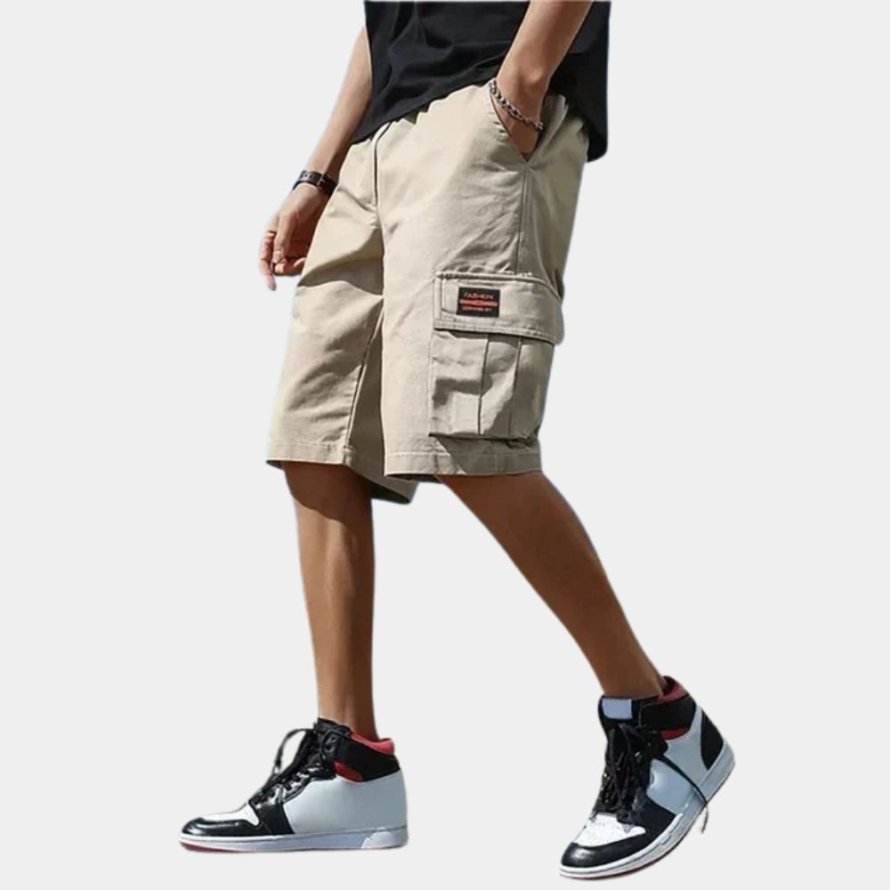 Herre Cargo Shorts - Komfortabel Pasform - Flere Praktiske Lommer - Åndbart Bomuld