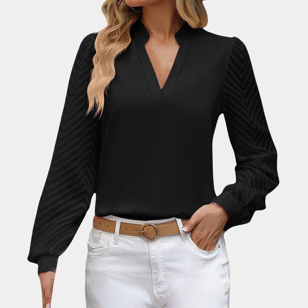 Light Fit Patterned Long Sleeve Blouse