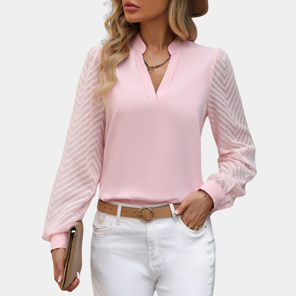 Light Fit Patterned Long Sleeve Blouse