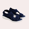 Women's Sandals – Soft Knitted Upper – Open Toe – Comfortable Sole – Slip-on Design