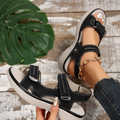 Women's Sandals – Open Toe – Adjustable Velcro Straps – Padded Comfort Sole – Casual