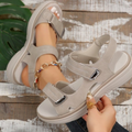 Women's Sandals – Open Toe – Adjustable Velcro Straps – Padded Comfort Sole – Casual