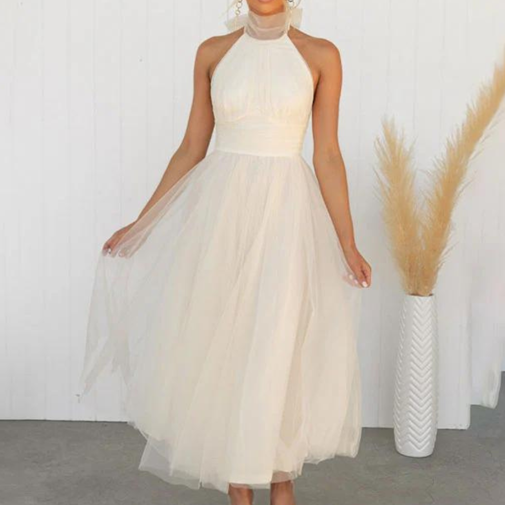 Light and Flowy Halterneck Dress