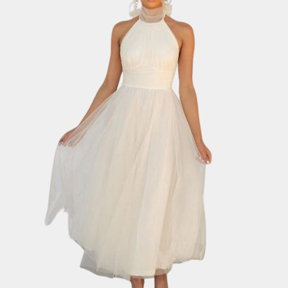 Light and Flowy Halterneck Dress