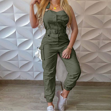 Tailored Fit Cargo Pocket Jumpsuit