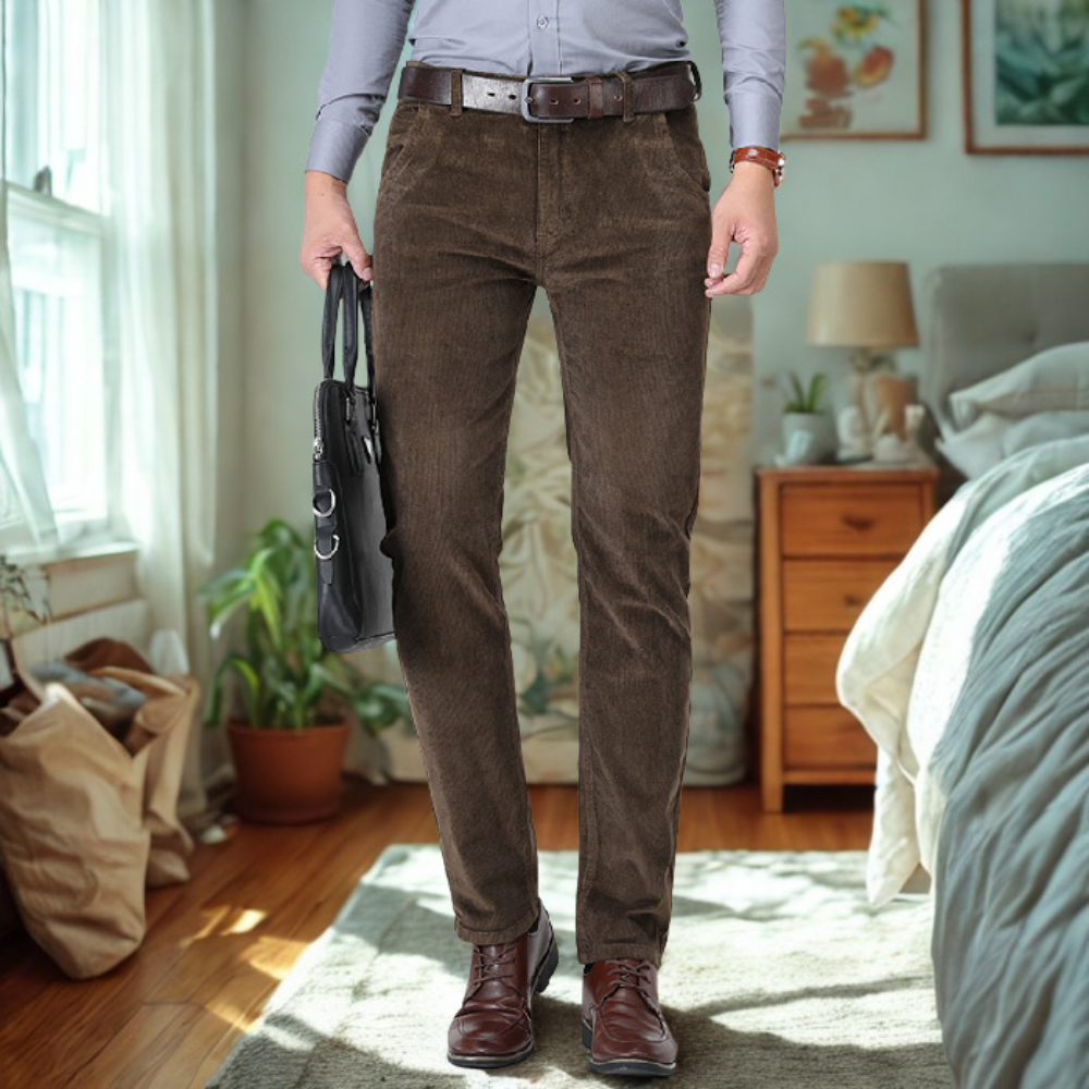 Cotton Slim Fit Tapered Pants