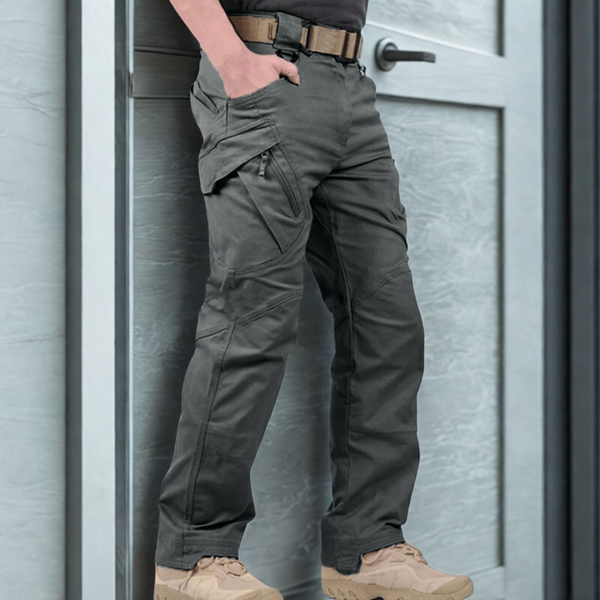 Men’s Pants - Canvas Blend - Relaxed Fit - Straight Leg - Reinforced Knees - Cargo Pockets