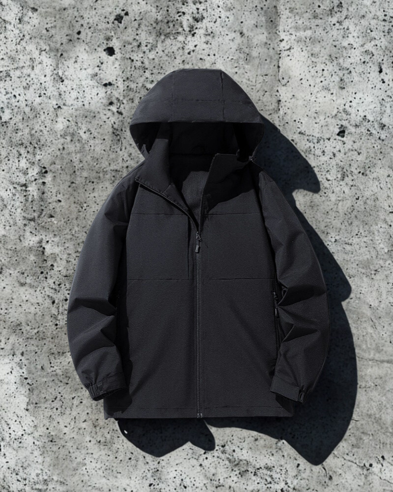 Weather Resistant Relaxed Fit Hooded Jacket