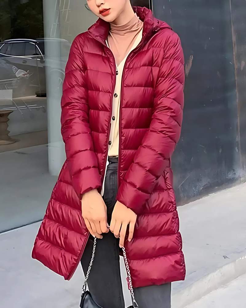 Quilted Insulated Hooded Puffer Jacket