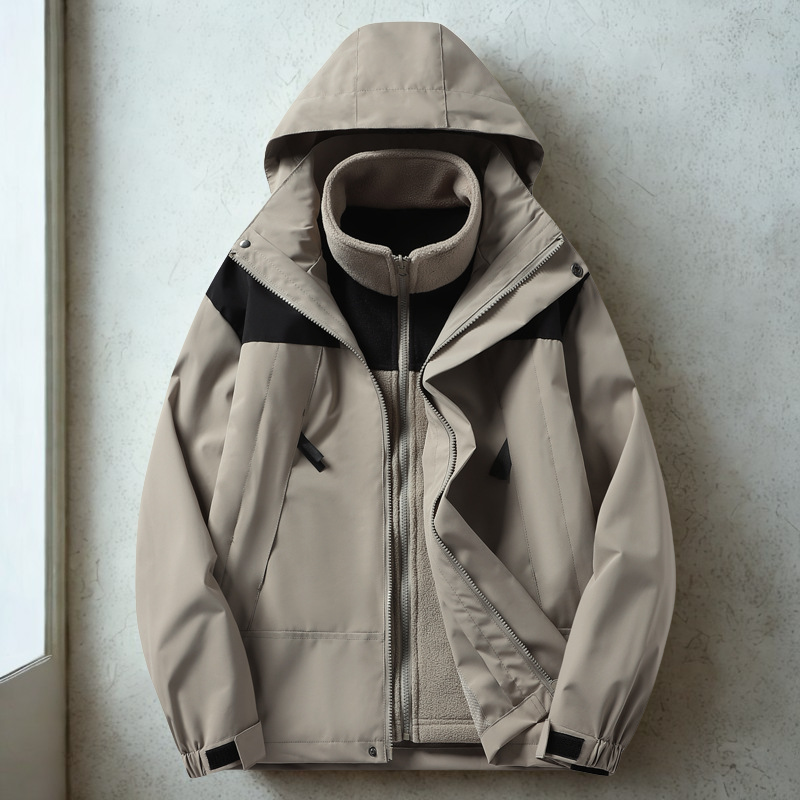 Windproof Water-Resistant Three-in-One Jacket