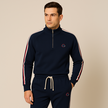 Adjustable Waist High Collar Zip Training Set