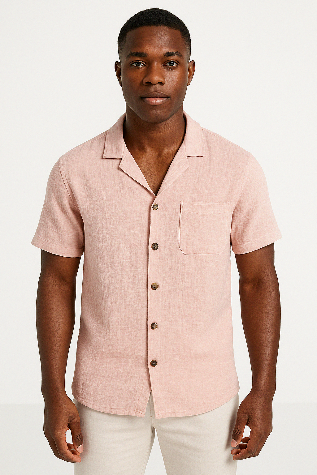 Cotton Linen Relaxed Fit Shirt