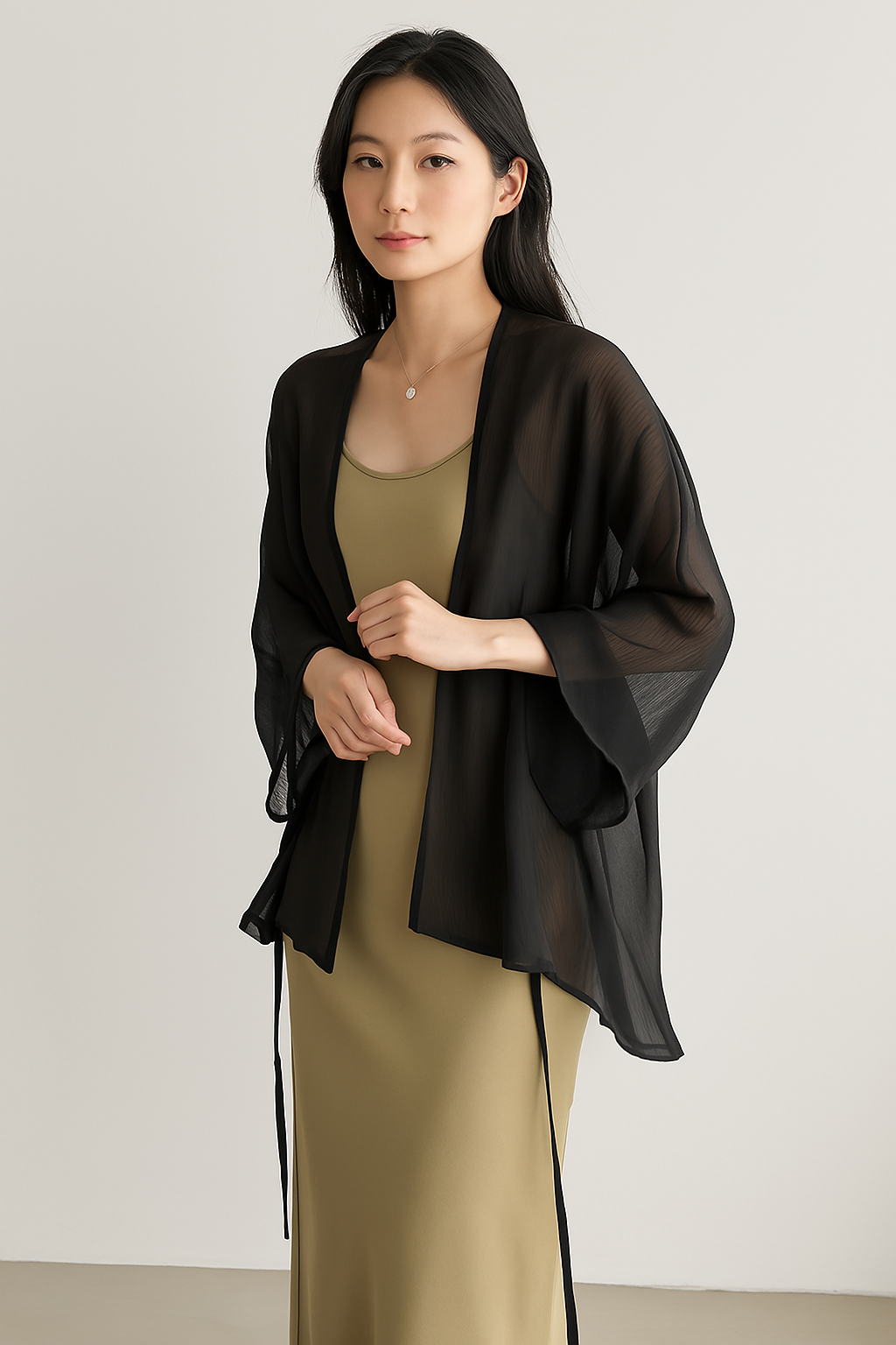 Light Breathable Loose Fit Open Front Cardigan