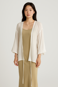 Women's Cardigan – Light and Breathable – Loose Fit – Long Sleeve Open Front