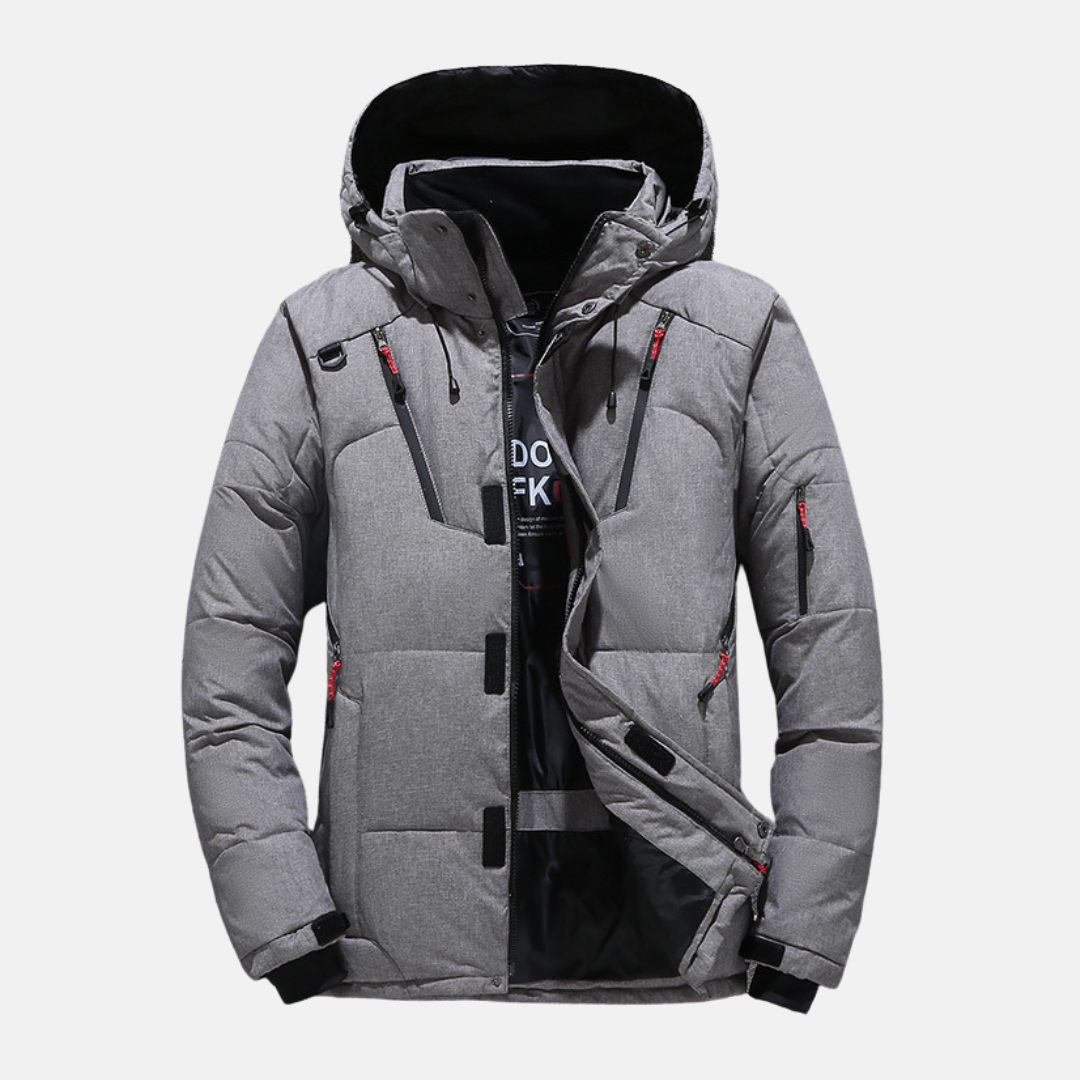 Insulated Padded Relaxed Fit Hooded Jacket