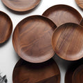 Walnut Wood Round Serving Plate