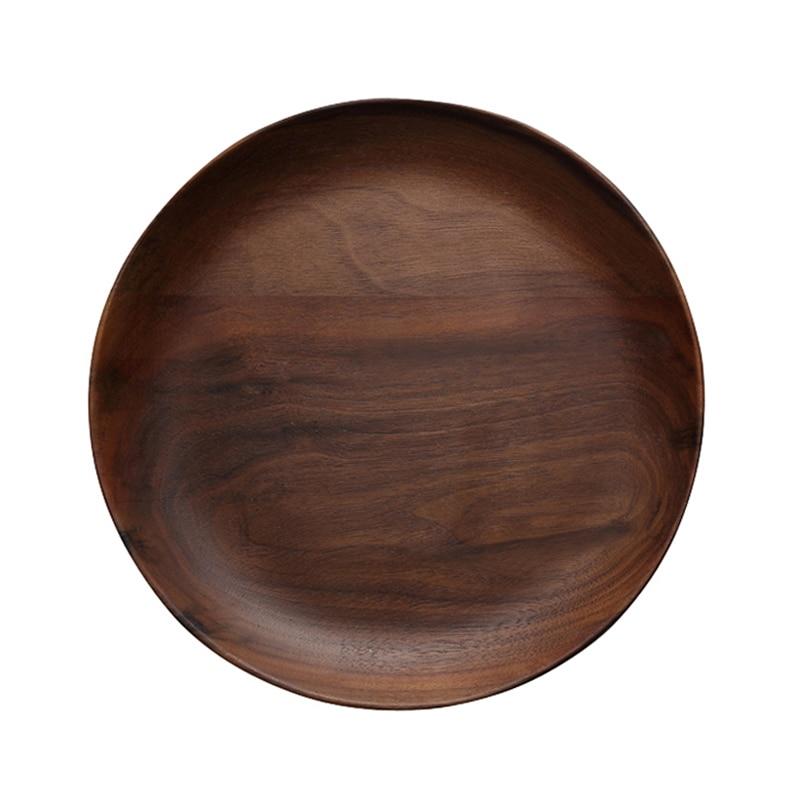 Walnut Wood Round Serving Plate