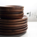 Walnut Wood Round Serving Plate