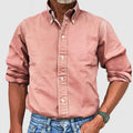 Men's Shirt with Long Sleeves – Regular Fit – Breathable Material – Button Closure