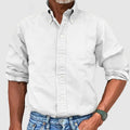 Men's Shirt with Long Sleeves – Regular Fit – Breathable Material – Button Closure