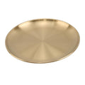 Brass-Plated Nested Serving Plates