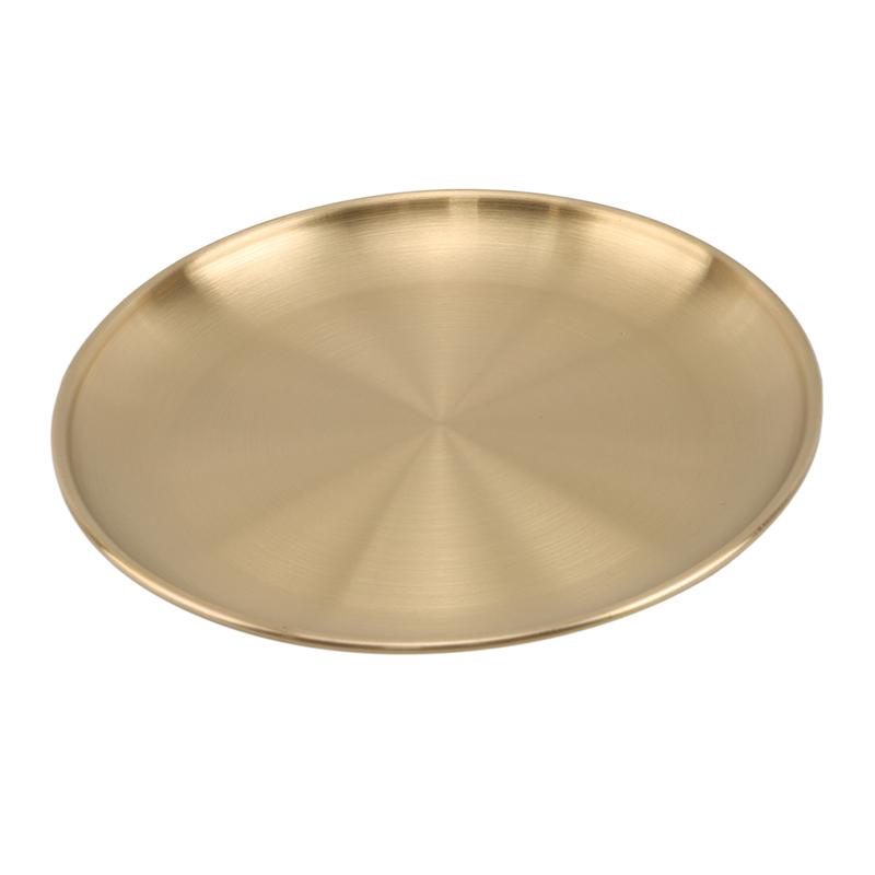 Brass-Plated Nested Serving Plates