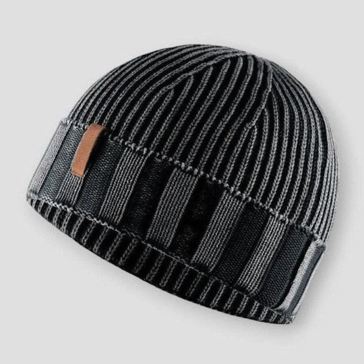 Soft Stretch Ribbed Knit Beanie