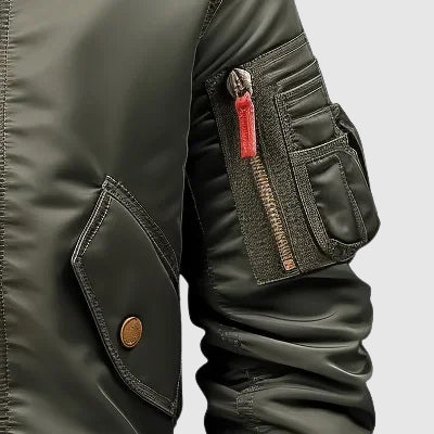 Water-Resistant Relaxed Fit Bomber Jacket